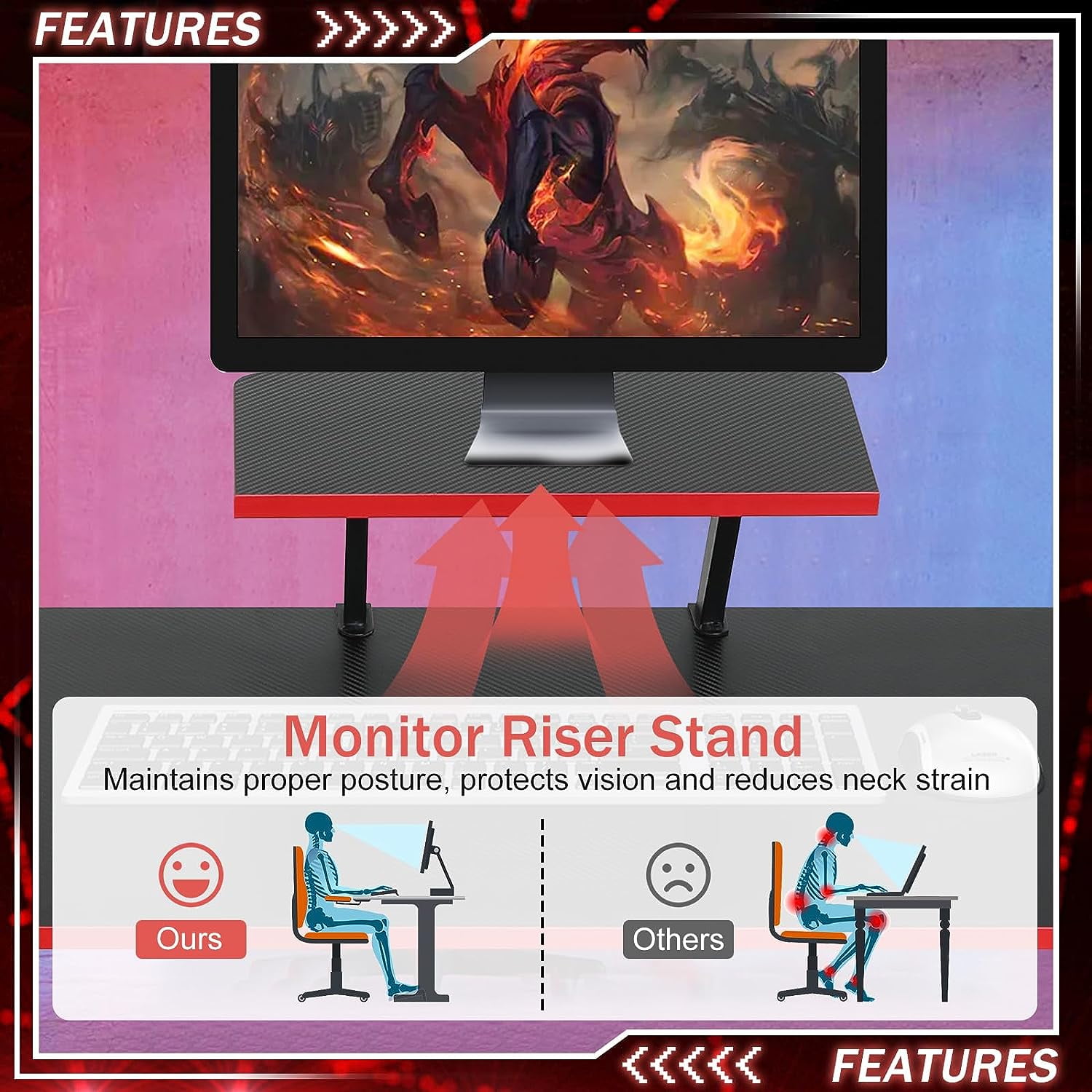 Dkelincs L Shaped Gaming Desk 50.4 inch Corner Computer Desk Table with Removable Shelf for home Office, Black
