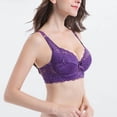 thumbnail image 3 of Sujetadores de copas suaves para mujer traje informal de encaje con retales correa ajustable ropa de descanso Sexy, 3 of 9