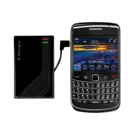 Kensington Pocket Battery for Smartphones - External battery pack - Li-pol - 1200 mAh - 2 output connectors - black - United States