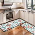 thumbnail image 3 of Kitchen Rugs Sets Of 2,Pioneer Flower Floral Print Pattern Anti Fatigue Kitchen Mat Rugs Non Slip Washable,Decorative Kitchen Floor Mats for Kitchen,Sink,Laundry,17"x47"+17"x47", 3 of 5