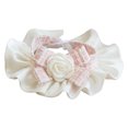 thumbnail image 1 of CSChome Pet Collar Saliva Towel Exquisite Three-Dimensional Flowers Ruffled Edge Dog Bowknot Neck Scarf Photoshoot, 1 of 7
