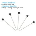 thumbnail image 4 of Uxcell Sewing Pins, 1.5 Inch Straight Pin with Plastic Pearlized Ball Head, Black,200Pack, 4 of 6