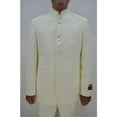 thumbnail image 1 of Mens Eight Button Mandarin Banded Collar Ivory Suits, 1 of 1