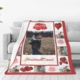 thumbnail image 3 of Personalised Blanket Custom Blanket with Photos Text, Custom Christmas Blanket with Photo Collages, Personalized Photo Gifts for Christmas Xmas New Year Birthday Wedding Anniversary, 3 of 6