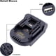 thumbnail image 4 of DM18M Adaptador de Batería con Toma de Carga USB para Batería de Litio de 20V y Milwaukee de 18V M18 Convertida en Batería Makita de 18V BL1830 BL1840 BL1850 (Solo Adaptador), 4 of 15