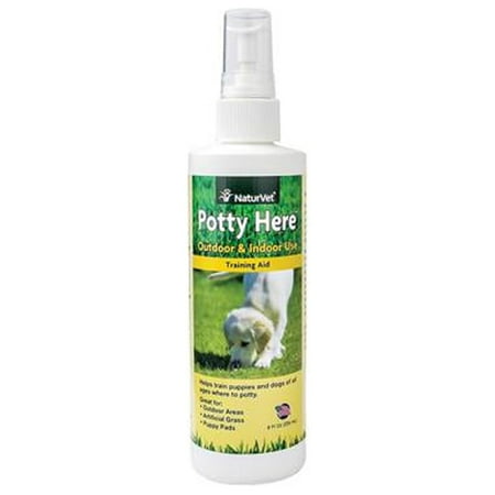 UPC: 0797801090117 | NaturVet – Potty Here Training Aid Spray – Attractive Scent Helps Train Puppies & Dogs Where to Potty – Formulated for Indoor & Outdoor Use – 8oz