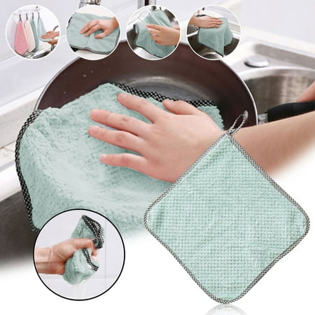 

Wipes Clearance! Meiiso Daily Rag TowelDish Kitchen Cloth Dish OilCleaning Non Stick ClothKitchen Cleaning Supplies 5/15/20PC Scouring Pad