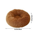 thumbnail image 3 of AuroraX Self Warming Cat Dog Bed Cute Washable Small Luxury Pet Bed Mat Soft Long Plush Cozy Winter Anti-Slip Feece Cat House Bed for Indoor Cats Kittens and Small Dogs(Coffee), 3 of 6