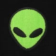 thumbnail image 2 of Dalix Alien Embroidered Cotton Relaxed Fit Flowy Short Sleeve Crewneck Tee Shirt Womens in Black 2XL XX-Large, 2 of 5