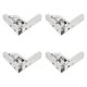 thumbnail image 1 of Cabinet Hinges 4Pcs Furniture Door Hinges 90 Degree Metal Cupboard Hinges Kitchen Durability Easy Installation, 1 of 3