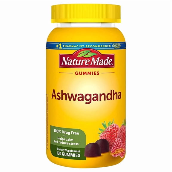 Nature Made Ashwagandha Gummies, Mixed Berry, 130 ct.