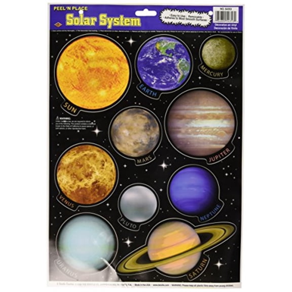 The Beistle Company Solar System Wall Decal (10 Pack)