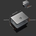thumbnail image 2 of 4pcs Glass Clamp Bathroom Staircase Handrail Glass Fence Bracket Aluminum Alloy Flat Base, 2 of 8