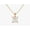 Rose, variant on Certified 2 Carat Brilliant Round Cut D/VVS1 Natural Moissanite Solitaire Pendant With 18" Chain 14K White Gold Plated Silver