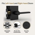 thumbnail image 3 of Mega Handles | Glamor Entry Door Lever | Matte Black, 3 of 4