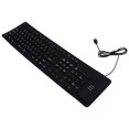 thumbnail image 3 of Roll Up Keyboard Computer Waterproof 109 Keys Silent USB Wired Keyboard, 3 of 7