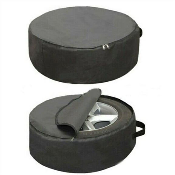 Car Spare Tire Wheel Protection Cover Storage Bag Carry Tote 24.8*8.2"