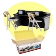 thumbnail image 1 of Set de juego de mesa de comentaristas negro y gris para WWE y AEW, 1 of 2