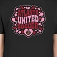 thumbnail image 4 of Girls Youth New Era Black Atlanta United FC Bubble Heart T-Shirt, 4 of 4