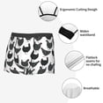 thumbnail image 3 of Sikiie Retro Rooster Print Men's Boxer Briefs, Elastic Waistband Boxer Briefs Leggings-Medium, 3 of 5
