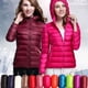 thumbnail image 2 of Chaqueta de plumón ligera Chaqueta corta con capucha de plumón de pato blanco para mujer Chaqueta corta para mujer, 2 of 5