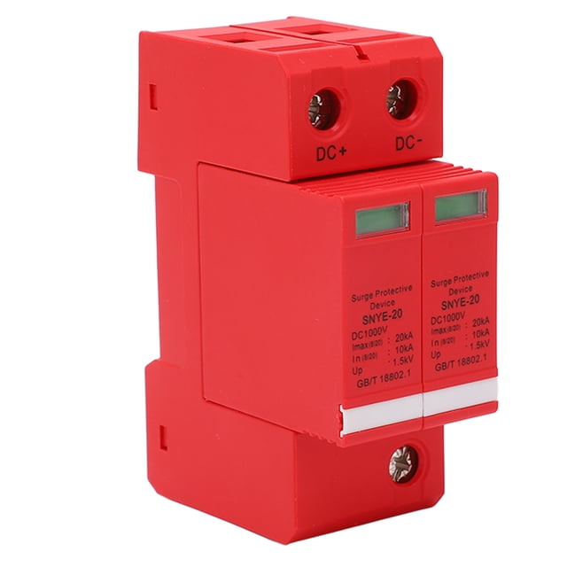 DC PV Surge Protector, 20KA Working Indicator Surge Protective Device Flame Retardant 1000V For Home 2P,3P