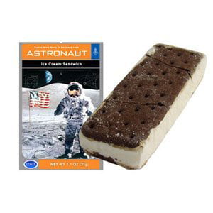 Astronaut Ice Cream Sandwich, Freeze-dried vanilla ice cream with chocolate wafers By Incredible (The Best Cookie Dough Ice Cream)