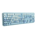 thumbnail image 3 of Keyboard Mouse Set, Computer Keyboard Multimedia Button 104 Key Keyboard Intelligent Wireless Keyboard  For PC For Computer Couleur Mélangée Bleue, 3 of 8