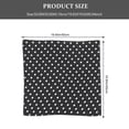 thumbnail image 2 of FRCOLOR 4Pcs Bandana Headbands Scarves 19.7X19.7in for Women Hair and Neckwear in White with Black Dots, 2 of 7