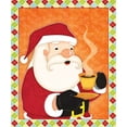 thumbnail image 2 of Josefina 12x14 Gold Ornate Wood Framed with Double Matting Museum Art Print Titled - Santa with Hot Chocolate, 2 of 4
