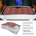 thumbnail image 5 of XMXT Car Sun Shade Windshield, Christmas Flower Decoration Sunshade for Car Windshield Sun Shades for Car SUV Truck, m, 5 of 9