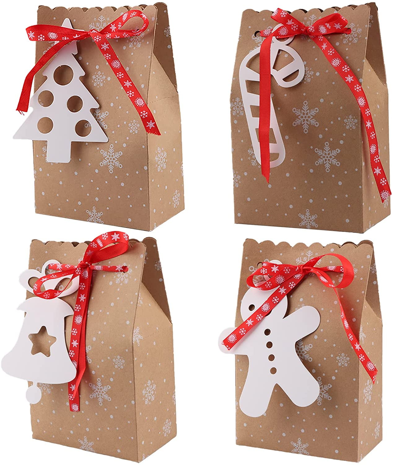 5pcs Kraft Paper Bags craft bags Wedding Birthday New Year Party Favors  Supplies Christmas Bag Treat Candy Bag Dot Bag 24X13X8cm - AliExpress