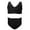 Black, variant on Swimsuit Girls with Shorts Kids Girl Bathing Suits 2 Piece Cute Bikinis for Girls 4-5 Years