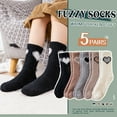 thumbnail image 4 of Womens Fuzzy Socks Fluffy Warm Slipper Winter Comfy Thermal Cozy Plush Sleep Home Cabin Socks, 4 of 6