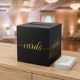 thumbnail image 2 of Black Graduation Card Box, Gold Foil Gift Card Box for Party Decorations, Wedding Reception, Birthday, Baby & Bridal Shower, Anniversary, Retirement, 2 of 7