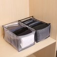 thumbnail image 3 of Caja de almacenamiento de ropa para pantalones de mezclilla, compartimento para guardarropa, cajón para ropa, tipo divisor, caja de almacenamiento para chaqueta y camisa, 3 of 4