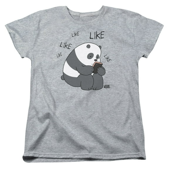 We Bare Bears Like Like Like S/S Women's T-Shirt Athletic Heather