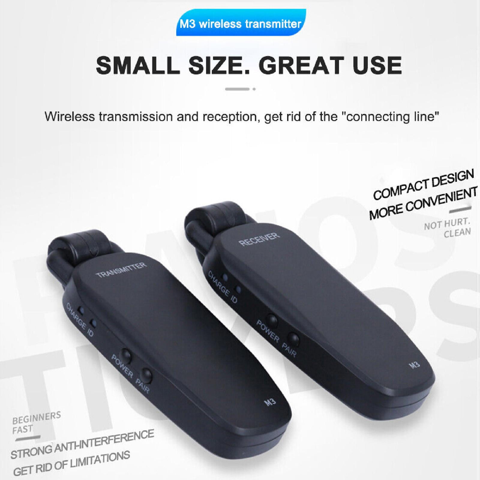 2* Portable Electric Guitar Digital Transmitter Guitar Bass Receiver System