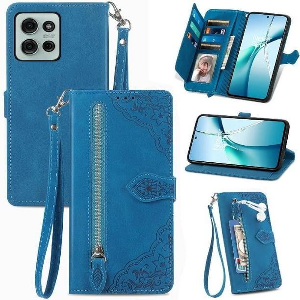 Funda billetera anti-golpes para GANGXUN Motorola Moto G75 , ideal para día a día y trabajo