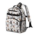 thumbnail image 2 of French Bulldog Footprint Backpack for School,Cute School Bag,Schoolbag with Adjustable Shoulder Straps & Padded Back,15.25"x11.5"x5.25", 2 of 6