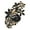 Black, variant on Waterdrop Faux Crystal Flower Brooch Rhinestones Elegant Clothing Accessories, Sweater Cardigan Coat Business Suit Lapel Pin Fashion Jewelry Gift