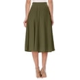 thumbnail image 3 of Women's Casual High Waist A-Line Midi Skirt for Work and Everyday Wear, 3 of 6