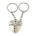 thumbnail image 2 of AURARMLET Llavero Pareja En Aleación De Zinc Color Con Mensaje I Love You Para Regalo Romántico, 2 of 2