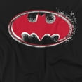 thumbnail image 2 of Batman T-Shirt Hardcore Noir Bat Logo Unisex Graphic Tee For Men & Women, 2 of 7