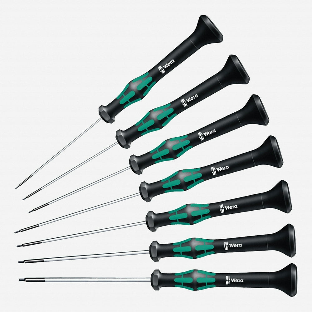 Wera 345273 Kraftform Micro Hex Metric Precision Screwdriver Set