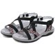 thumbnail image 1 of Zapatos para caminar con punta abierta sandalias planas bohemias zapatos cómodos de verano para mujer, 1 of 9