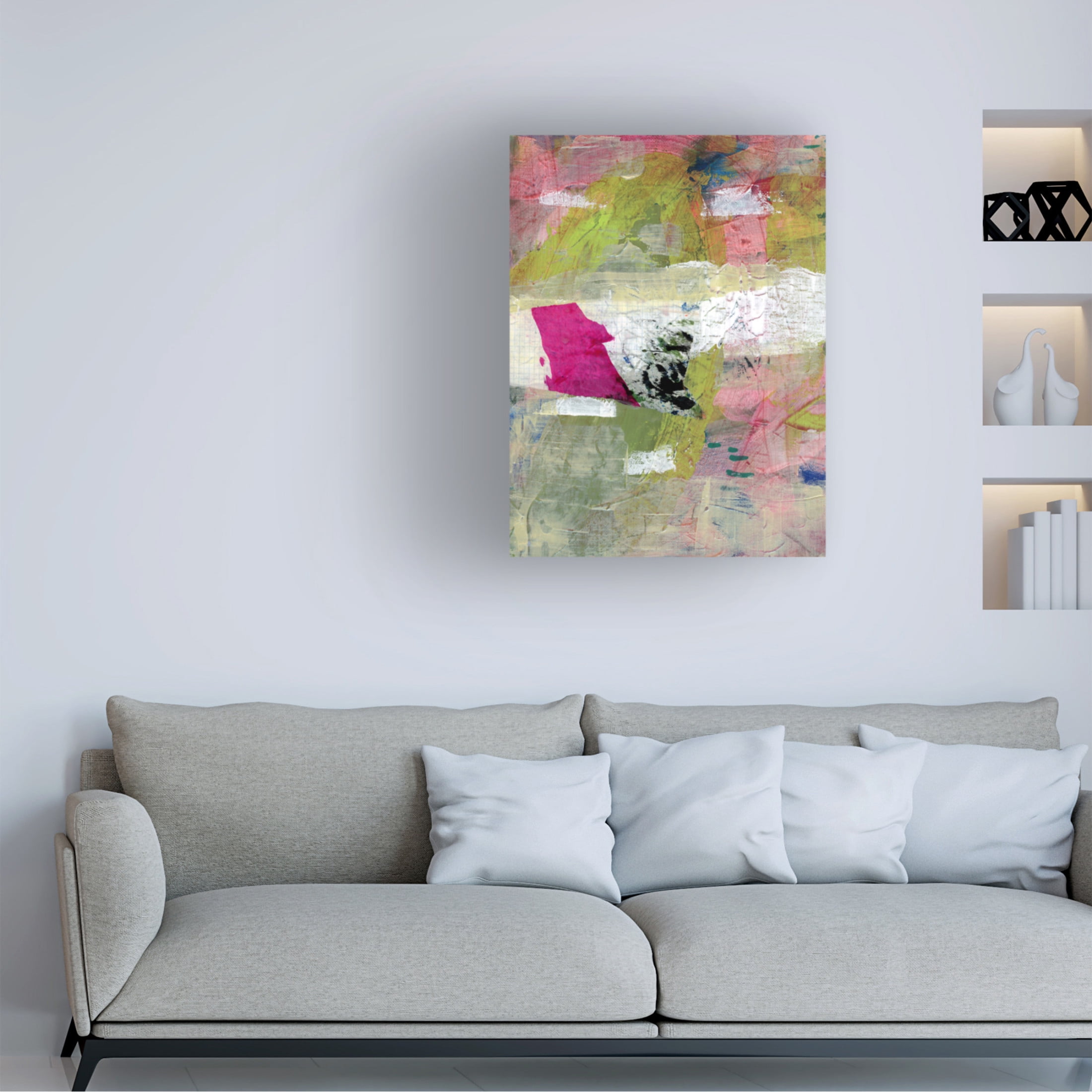 Canvas Wall Art - Jessalin Beutler 'Morning Dew' Wall Art for Living Room, Bedroom, or Office Décor by Trademark Fine Art - 35 x 47 Inches