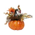 thumbnail image 2 of Flores de calabaza artificiales, centro de mesa de calabaza de otoño, adorno de arreglo floral artificial, decoración de Acción de Gracias para la dec melón verde, 2 of 8