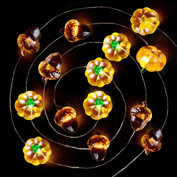 Guirnalda de luces LED BLCTec para decoración de otoño, 12,8 pies, 40 LED con temporizador