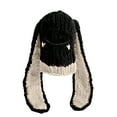 thumbnail image 4 of Njoeus Women Knit Beanie Hats Cute Bunny Long Ears Funny Balaclava Hat Winter Cap Warm Knit Rabbit Crochet Skull Cap Outdoor Slouchy Hat, 4 of 5